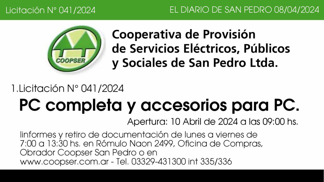 El Diario de San Pedro | Noticias locales y regionales