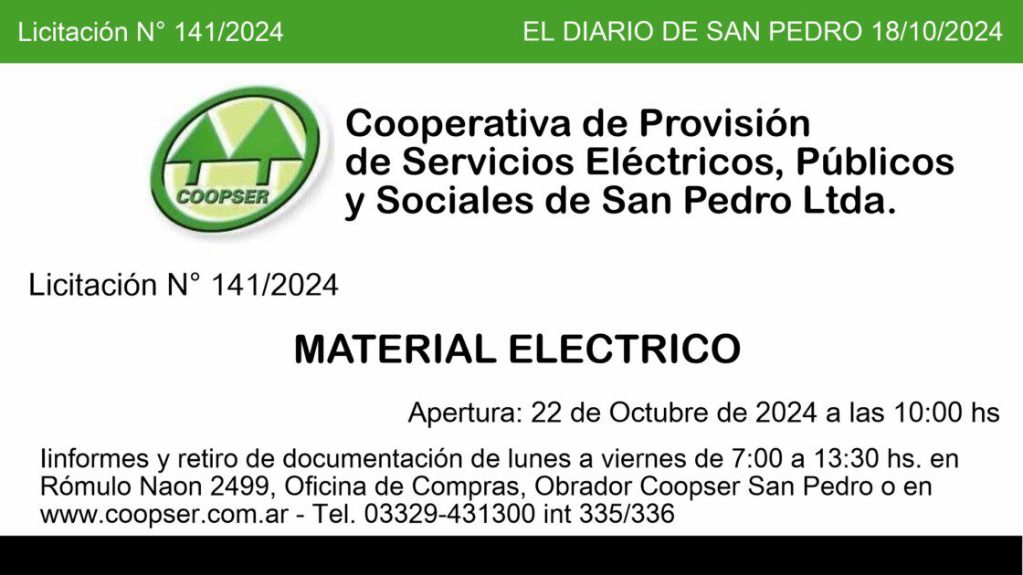 El Diario de San Pedro | Noticias locales y regionales