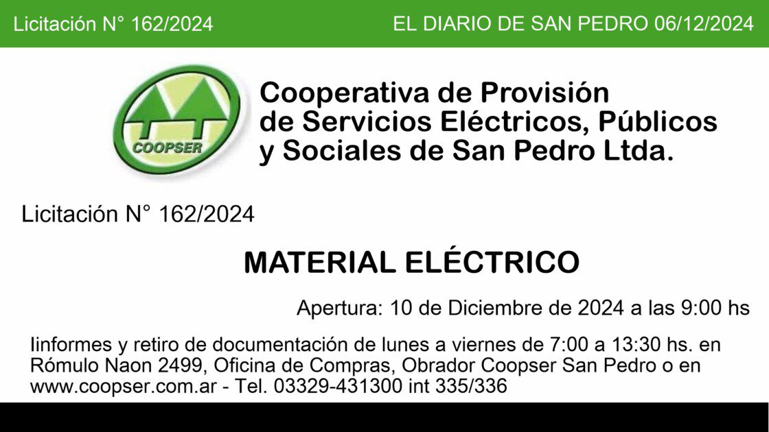 El Diario de San Pedro | Noticias locales y regionales