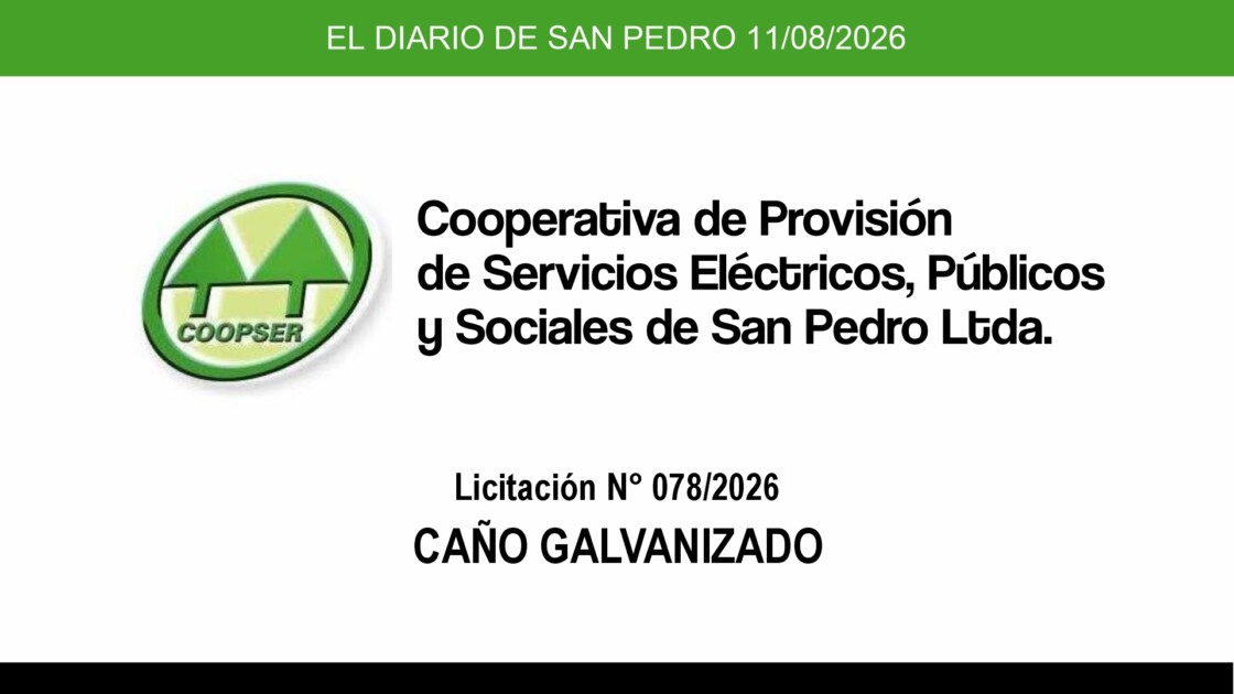 El Diario de San Pedro | Noticias locales y regionales